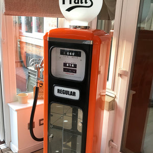 Vintage Gas Pump Display Cabinet