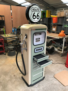Old Petrol Pump With Tool Box