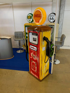 EV (Electric Vehicle) Charging Vintage Gas Pump
